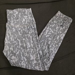 Lululemon 10 Wunder Train High-RiseTight 25" Heathered PU Black Asphalt Gray